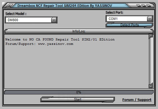Dreambox ncf repair tool sim2 edition v2.1 ....dm800hd